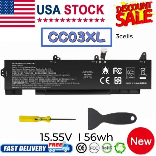 CC03XL BATTERY FOR HP ELITEBOOK 850 G7 G8,855 G7 G8 56WH L77622-2C1 L77991-005