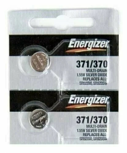 ENERGIZER 371 370 SR920W SR920SW (2 Pieces) Brand New Battery Authorized Seller