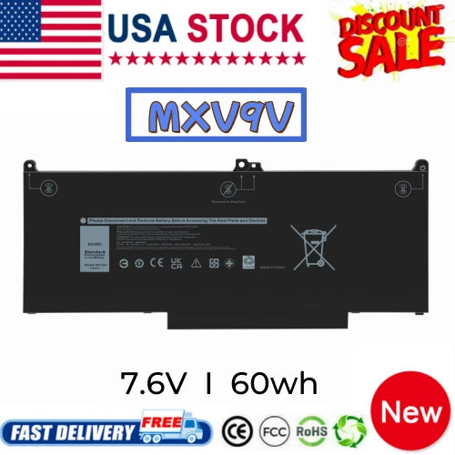 ??MXV9V Battery For Dell Latitude 5300 5310 (2-in-1) 7300 7400 series 60Wh