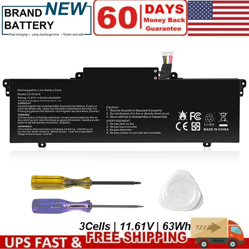 C31N1914 Laptop Battery for Asus ZenBook 14 UX435EA UM425QA UX425UG UX435EG 63Wh