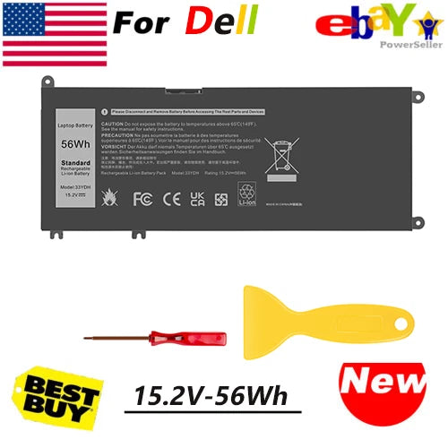 LOT Battery for Dell Inspiron 17 7773 7786 G5 15 5587 P72F P30E P30E001 33YDH