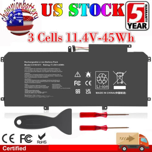 C31N1411 Laptop Battery for ASUS Zenbook UX305 UX305L UX305F UX305C UX305CA