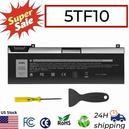 ?5TF10 Battery For Dell Precision 77540 7530 7730 7740 7M0T6 0VRX0J P34E P34E001
