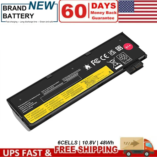 LOT 61+ Battery For Lenovo Thinkpad T470 T480 T570 01AV425 01AV424 P52S P51S 48W