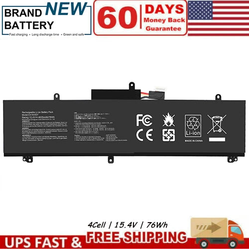 ?C41N1837 Battery For ASUS ROG Zephyrus G15 GA502 M15 GU502G S15 GX502 76Wh US