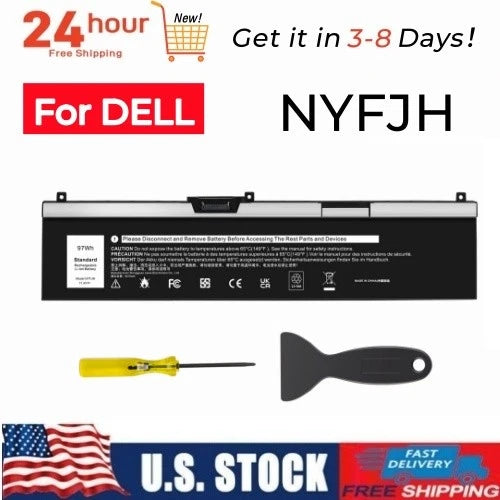 ?NYFJH Battery For Dell Precision 7530 7730 7540 7740 P34E P74F 0WMRC GW0K9 97Wh