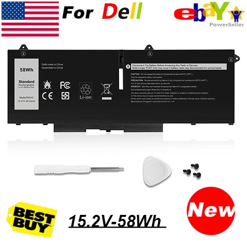 New 07KRV Battery Dell Latitude 5330 7330 7430 7530 Precision 3570 FK0VR 58Wh