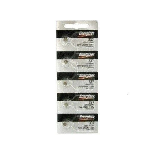 Energizer 337 (SR416SW) Silver Oxide Watch Battery, On Tear Strip (Pack of 5)!