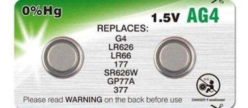 2 Camelion AG4 LR626 377 376 Alkaline Alkaline Batteries