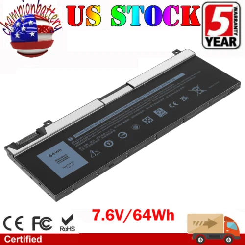 5TF10 Battery for Dell Precision 7330 7540 7530 7730 7740 P34E P74E 7.6V 64Wh