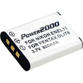 Power2000 EN-EL11 Battery for Olympus FE-370, Pentax Optio L50, L60, M50