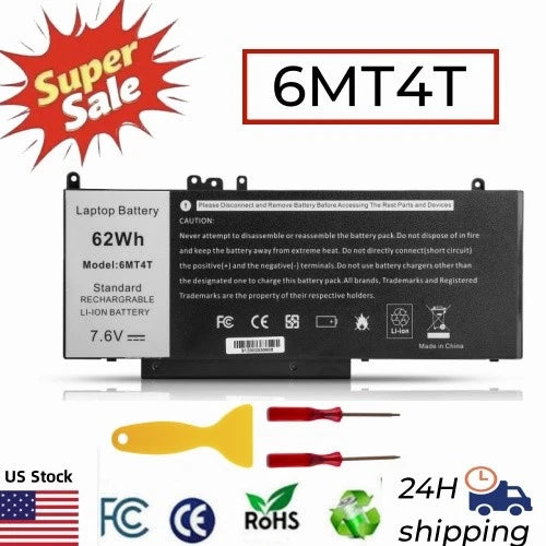 ??6MT4T Battery For Dell Latitude E5470 E5570 K3JK9 7V69Y R9XM9 07V69Y 62Wh