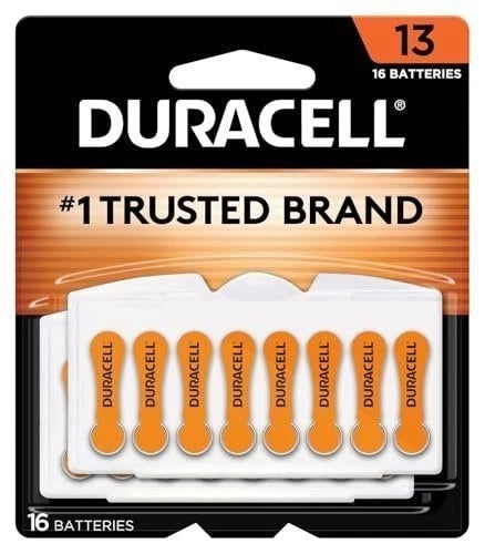 Duracell Hearing Aid Batteries Blue Size 675, 6 Count Pack, 675A Size Hearing...