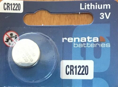 CR 1220 RENATA LITHIUM BATTERIES (1 piece) 3V Watch New Authorized US Seller