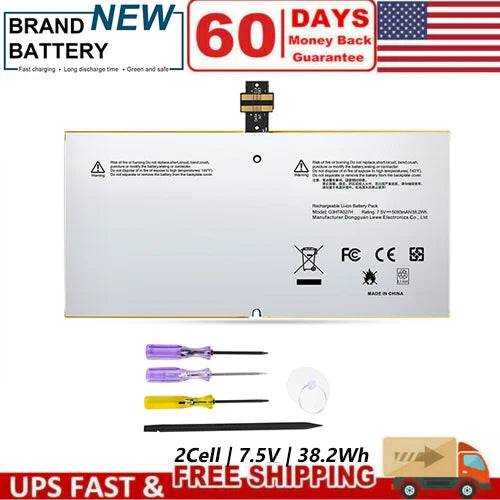 Battery for Microsoft Surface Pro 4 1724 12.3" Type G3HTA027H DYNR01 Stylus Pen