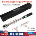 20-220NM Torque Wrench Adjustable 1/2 inch Drive Ratchet Spanner Repair Kit