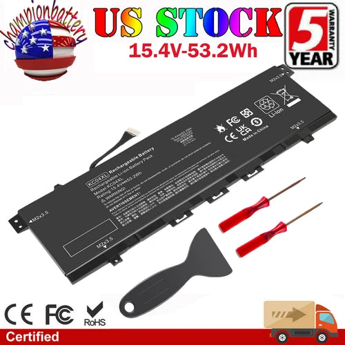 KC04XL Battery for HP ENVY 13-AG 13-AH 13-AR HSTNN-DB8P L08496-855 53.2Wh
