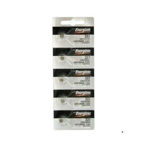 Energizer 337 (SR416SW) Silver Oxide Watch Battery, On Tear Strip (Pack of 5)NEW