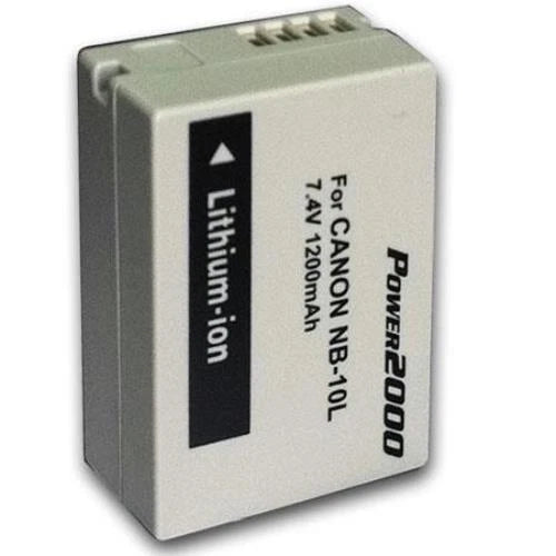 Power2000 NB-10L Lithium Battery for Canon Powershot G15, G16, G1 X, G3 X Camera