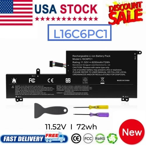 L16M6PC1 Battery L16C6PC1 L16L6PC1 For Lenovo Yoga 720-15IKB 5B10M53743 72Wh