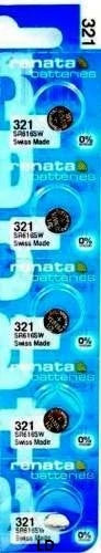 321 RENATA SR616SW SR616 (5 piece) Watch Battery Free Shipping Authorized Seller