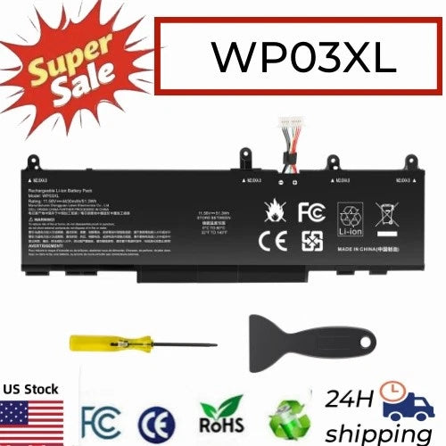 WP03XL Battery for HP x360 1040 G9 G10 EliteBook 830 840 845 860 G9 G10 51.3wh