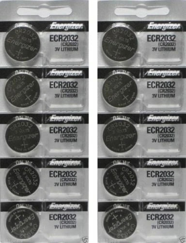 Lot 10 Pcs Fresh Energizer CR2032 3V Lithium Coin Cell Button Battery CR 2032