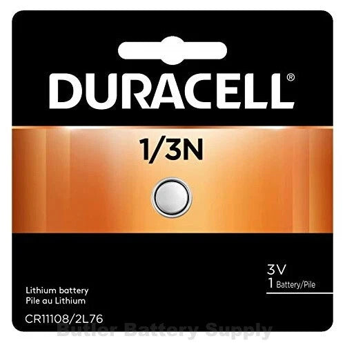 1 1/3N Duracell 3V Lithium Battery ( 1/3 N, CR11108, 2L76, Photo )