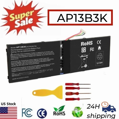 ?AP13B3K Battery for Acer Aspire V5-552P M5-583P KT.00403.015 4ICP6/60/78 53Wh