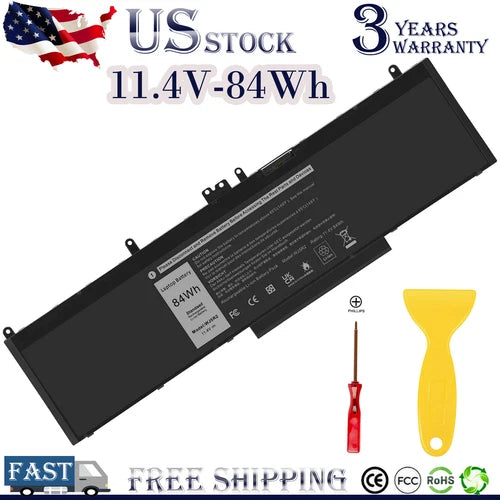WJ5R2 84Wh Battery for Dell Latitude 5570 E5570 Precision 3510 4F5YV G9G1H 84Wh