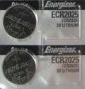 2 Pk CR2025 Energizer Battery