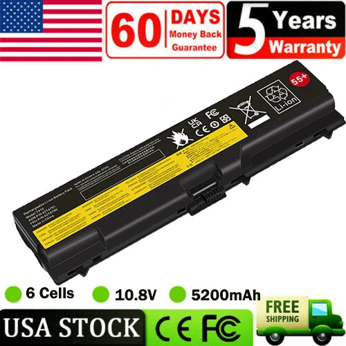 5200mAh SL410 Battery for Lenovo Thinkpad T410 T420 T510 T520 W510 W520 SL510