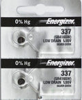 ENERGIZER 337 SR416SW (2 piece) WATCH BATTERIES SR416 Sealed Authorized Seller