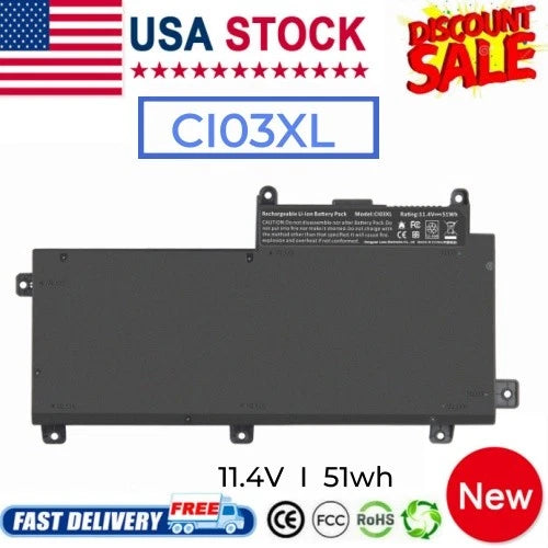 C103XL Battery For HP ProBook 640 G2,645 G2,650 G2,655 G2,HSTNN-UB6Q 51Wh