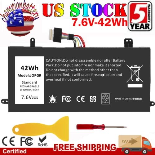 42Wh J0PGR Battery for Dell Latitude 5285 5290 2-in-1 Series 0RDYCT JOPGR
