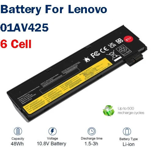 ??01AV425 61+ Battery For Lenovo ThinkPad T470 T480 T570 T580 P52S P51S 01AV424