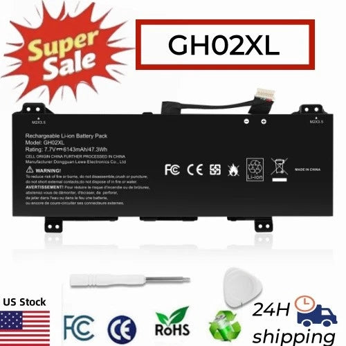 New GH02XL Battery For HP Chromebook 11 14 / X360 11 /14 G6 14A-NA 14A-CA 47.3Wh