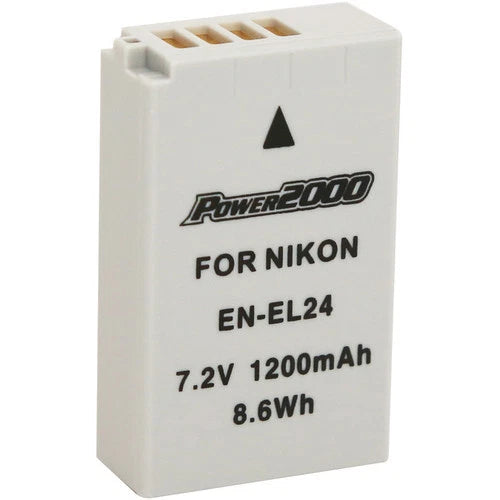 Power2000 EN-EL24 Rechargeable Battery for Nikon 1 J5 Camera (ACD-432)