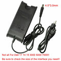 For Dell Inspiron 11 13 14 15 3000 5000 7000 Series 2in-1 AC Adapter Charger 65W