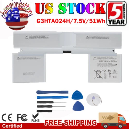 Keyboard Battery for Microsoft Surface Book 1st CR7 1703 G3HTA021H G3HTA024H