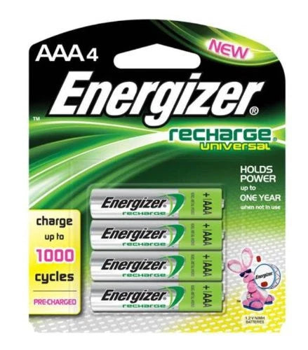 Energizer Pre-Charged Rechargeable AAA Battery 4 Pack UNH12BP-4
