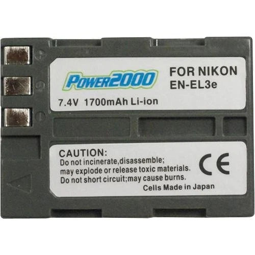 Power2000 EN-EL3E Rechargeable Battery for Nikon D80 SLR Camera