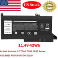 Laptop Battery For Dell Latitude 12 7000 7280 7480 PGFX4 ONFOH DJ1JO DJ1J0 42Wh