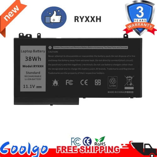 Battery for Dell Latitude 12 5000 E5250 E5450 3150 5TFCY 09P402 RYXXH