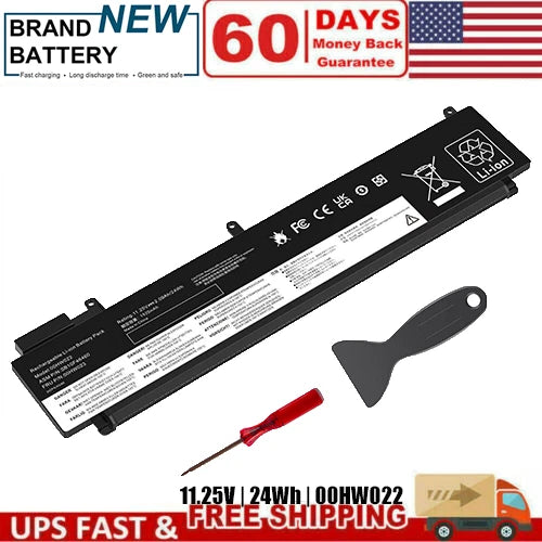 LOT New 00HW023 00HW022 24Wh Battery for Lenovo ThankPad T460s T470s SB10F46460