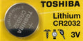 1 x New Original Toshiba CR2032 CR 2032 3V LITHIUM BATTERY BR2032 DL2032 Remote
