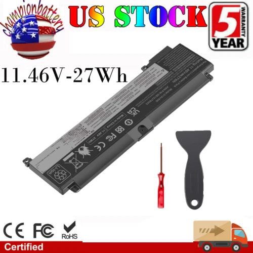 Battery 01AV405 01AV406 01AV407 for Lenovo ThinkPad T460s T470s 00HW024 27Wh
