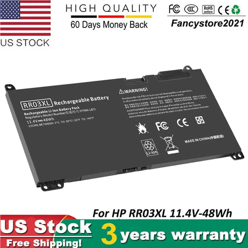 RR03XL Battery For HP ProBook 430 440 450 455 470 G4 MT20 Series 851610-850