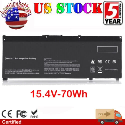SR04 SR04XL Battery for HP Omen 15-CE 15-DC 15-dc0000 HSTNN-DB7W 917678-1B1 70Wh