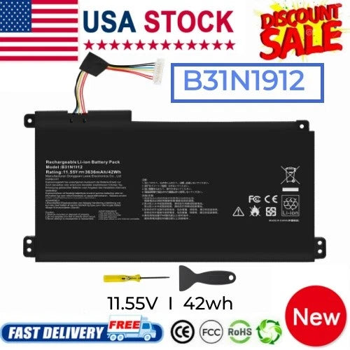 B31N1912 Battery 42Wh For ASUS VivoBook 14 E410MA L410MA E410KA E510MA E510KA